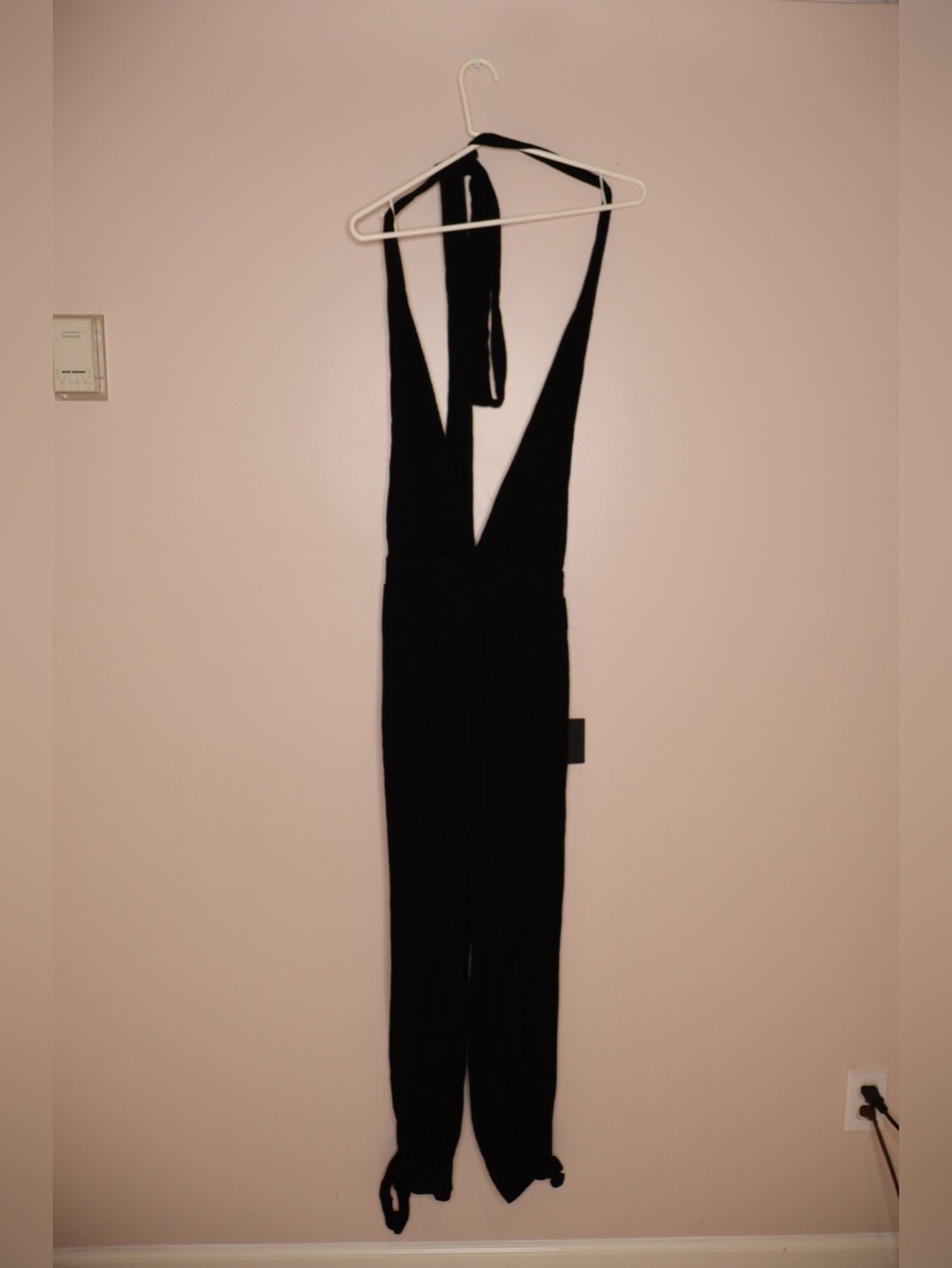 Lulus Lolinda Black Convertible Halter Jumpsuit S - Picture 3 of 6